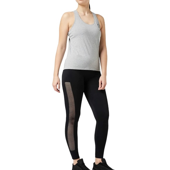 AURIQUE Women's Seamless Mesh Sports Full Workout Leggings Tights Size S - Picture 2 of 13